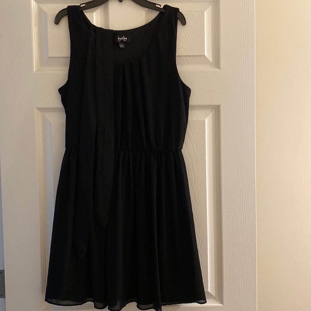 by & by black dress size L